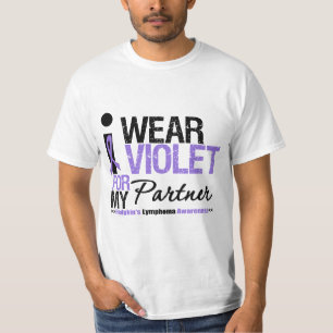 Ich trage Veilchen für meinen Partner T-Shirt