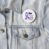 Ich trage Violet Hodgkin's Lymphoma Fiancé Button (Beispiel)