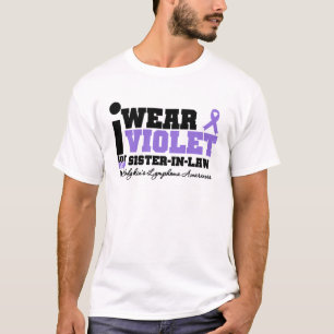 Ich trage violettes Schwägerin Hodgkins Lymphom T-Shirt