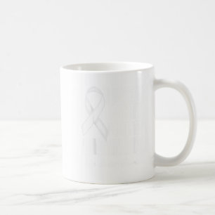 Ich trage Weiß für das Lungenkrebsbewusstsein mein Kaffeetasse