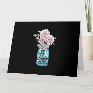 Ich trage Weiß für mein Bruderlungenkrebs-Bewussts Karte