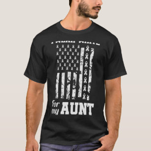 Ich trage Weiß für meine Tante Lungenkrebs-Bewusst T-Shirt