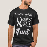 Ich trage Weiß für meine Tante Lungenkrebs-Bewusst