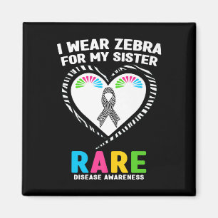 Ich trage Zebra für meine Schwester seltene Krankh Magnet