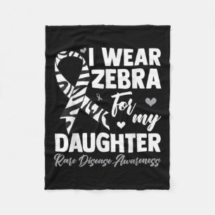 Ich trage Zebra für meine Tochter, seltene Krankhe Fleecedecke