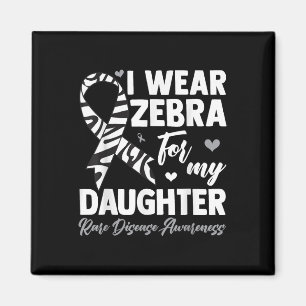 Ich trage Zebra für meine Tochter, seltene Krankhe Magnet
