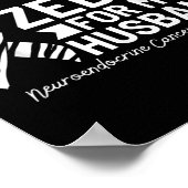 Ich trage Zebra für meinen Brustkrebs Poster (Ecke)