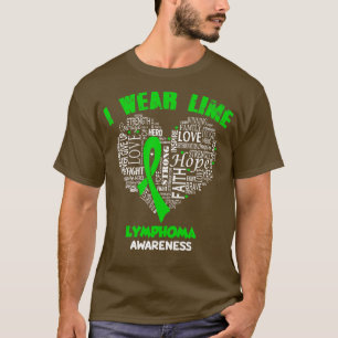 Ich trage Zitronengrün für Lymphome Awareness Fait T-Shirt