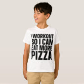 Ich trainiere, damit ich mehr Pizzeria Funny Gym e T-Shirt (Vorne ganz)