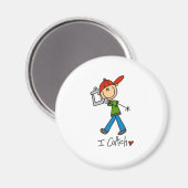 Ich trainiere magnet (Vorderseite/Rückseite)