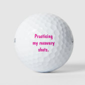Ich trainiere meine Erholung, lustig, Personalisie Golfball (Vorderseite)