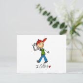 Ich trainiere postkarte (Stehend Vorderseite)