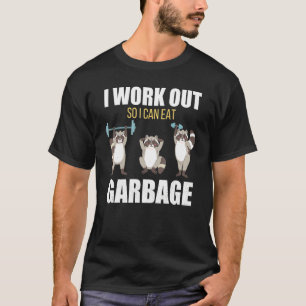 Ich trainiere, um Müllhalde in der Fitness zu esse T-Shirt