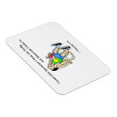 Ich trainiere, weil ich meinen Körper individuell  Magnet (Rechte Seite)