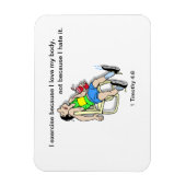 Ich trainiere, weil ich meinen Körper individuell  Magnet (Vertikal)