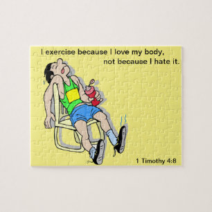 Ich trainiere, weil ich meinen Körper individuell  Puzzle