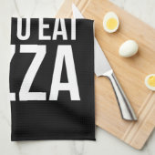 Ich trainiere, weil ich Pizza mag - Funny Gym Nove Handtuch (Viertel Falte)