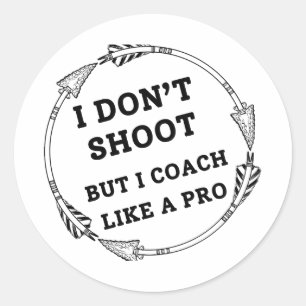 Ich trainiere wie ein Pro Archery Vater Runder Aufkleber