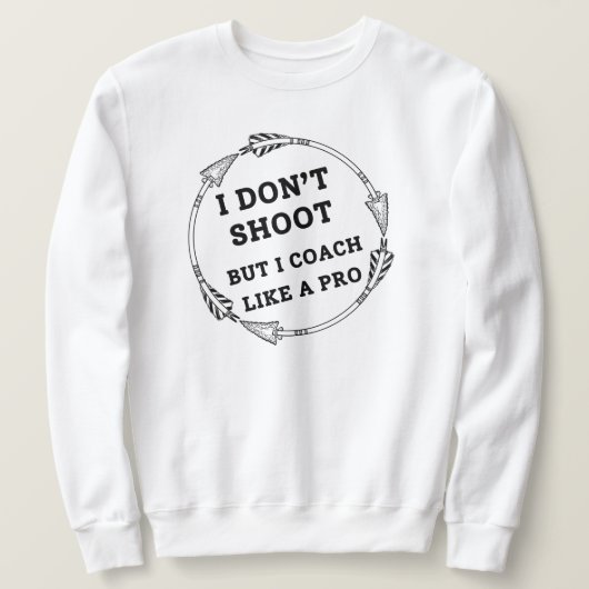 Ich trainiere wie ein Pro | Archery Vater Sweatshirt (Design vorne)