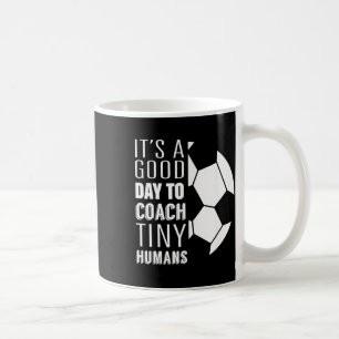 Ich trainiere winzige Menschen Lustiger Fußballtra Kaffeetasse
