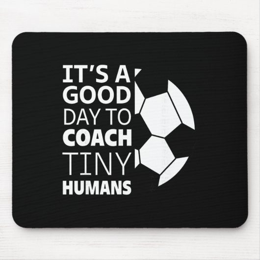 Ich trainiere winzige Menschen Lustiger Fußballtra Mousepad (Vorne)