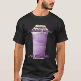Ich trank einen Grimassen-Schüttelfrost und überle T-Shirt