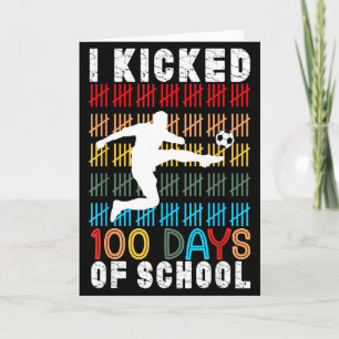Ich trat 100 Tag der Schule Fußball 100. Tag unter Karte