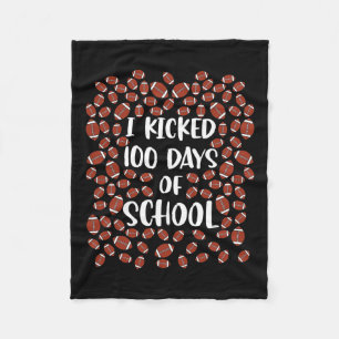 Ich trat 100 Tage Schul-Fußballspieler-Student Fleecedecke