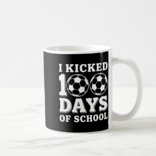 Ich trat 100 Tage Schule Fußball Sport Jungen Kind Kaffeetasse