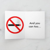 ICH TRAT DEN MISTEN AUS DEM RAUCHEN HERAUS KARTE (Innenseite)