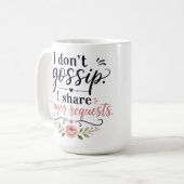 Ich tratsche nicht..... kaffeetasse (Vorderseite Links)