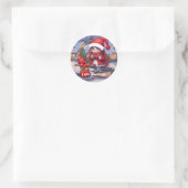 Ich träume. Christmas Runder Aufkleber (Tasche)