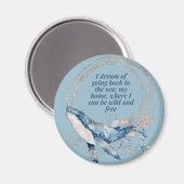 Ich träume davon, zurück zum Meer zu gehen Magnet (Vorderseite/Rückseite)