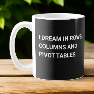 Ich träume in Drehtischen - schwarze Gradient Kaffeetasse