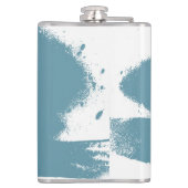 Ich träume vom Snowboarden - Snowboarder Flachmann (Rückseite)