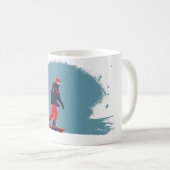 Ich träume vom Snowboarden - Snowboarder Kaffeetasse (VorderseiteRechts)