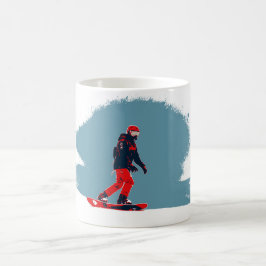 Ich träume vom Snowboarden - Snowboarder Kaffeetasse