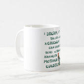 Ich träume vom Tag… HÜHNER Kaffeetasse (Vorderseite Links)