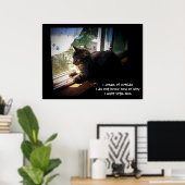 Ich träume von außen Haiku Poster (Heimbüro)