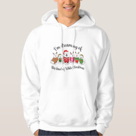 Ich träume von dieser Art weißem Weihnachten Hoodie