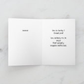 Ich träume von dir (ganz unangemessen) karte (Innenseite)