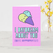 Ich träume von dir (ganz unangemessen) karte (Gelbe Blume)