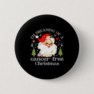 Ich träume von einem Krebs-Weihnachten Santa Gehir Button
