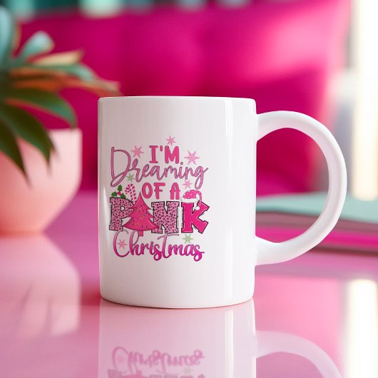 Ich träume von einem rosa Weihnachten Kaffeetasse