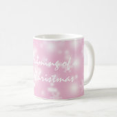 "Ich träume von einem rosa Weihnachten" Tasse/Cup Kaffeetasse (VorderseiteRechts)