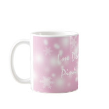 "Ich träume von einem rosa Weihnachten" Tasse/Cup