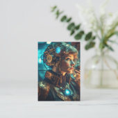 Ich träume von einem Superhelden, der stark und mä Visitenkarte (Stehend Vorderseite)