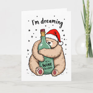 Ich träume von einem Weihnachtsfest Feiertagskarte