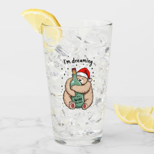 Ich träume von einem Weihnachtsfest Glas (Vorderseite Ice)