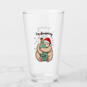 Ich träume von einem Weihnachtsfest Glas (Vorderseite)